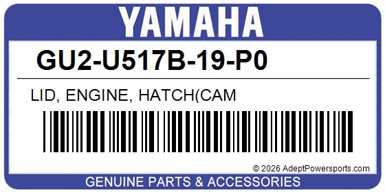 Yamaha GU2-U517B-19-P0 Lid, Engine, Hatch(Cam