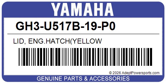 Yamaha GH3-U517B-19-P0 Lid, Eng.Hatch(Yellow