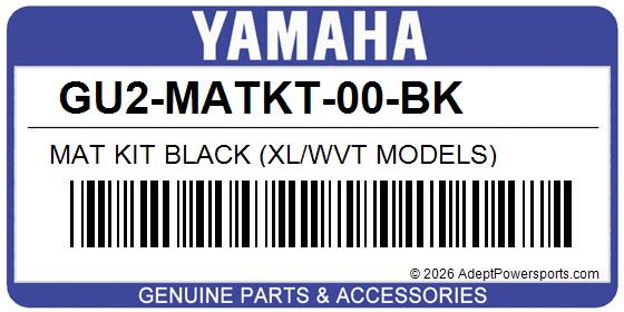 Yamaha GU2-MATKT-00-BK Mat Kit Black (Xl/Wvt Models)