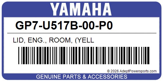 Yamaha GP7-U517B-00-P0 Lid, Eng., Room, (Yell