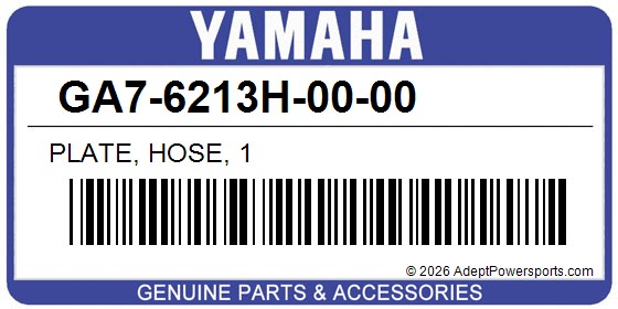 Yamaha GA7-6213H-00-00 Plate, Hose, 1