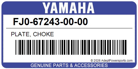 Yamaha FJ0-67243-00-00 Plate, Choke
