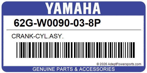 Yamaha 62G-W0090-03-8P Crank-Cyl.Asy.