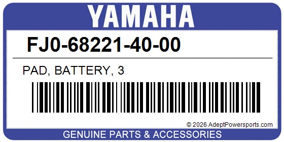 Yamaha FJ0-68221-40-00 Pad, Battery, 3