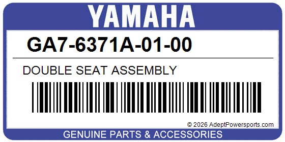Yamaha GA7-6371A-01-00 Double Seat Assembly