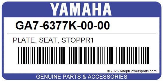 Yamaha GA7-6377K-00-00 Plate, Seat, Stoppr1