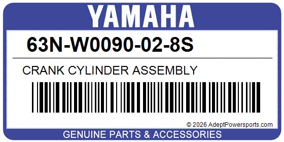 Yamaha 63N-W0090-02-8S Crank Cylinder Assembly