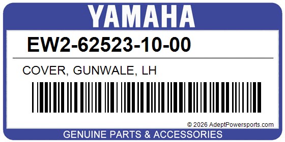 Yamaha EW2-62523-10-00 Cover, Gunwale, Lh