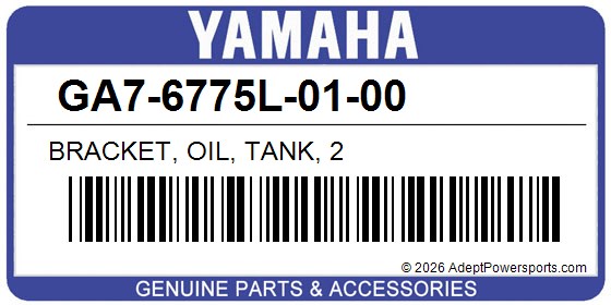 Yamaha GA7-6775L-01-00 Bracket, Oil, Tank, 2