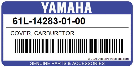 Yamaha 61L-14283-01-00 Cover, Carburetor