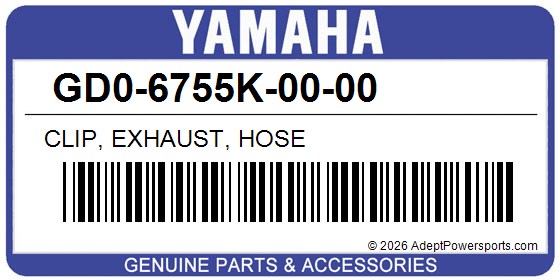 Yamaha GD0-6755K-00-00 Clip, Exhaust, Hose