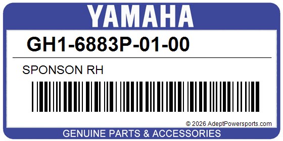 Yamaha GH1-6883P-01-00 Sponson Rh