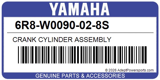 Yamaha 6R8-W0090-02-8S Crank Cylinder Assembly