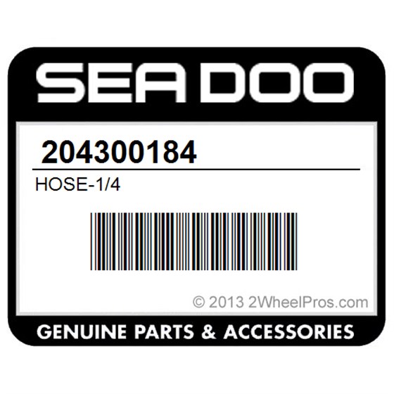 Sea-Doo 204300184 Hose-1/4