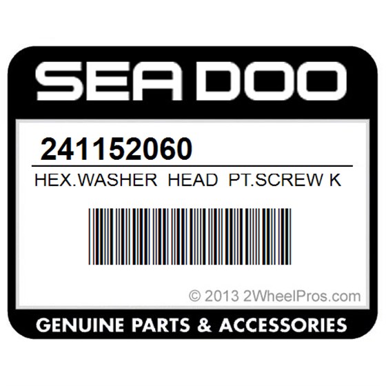 Sea-Doo 241152060 Hex.Washer Head Pt.Screw K50 X 20
