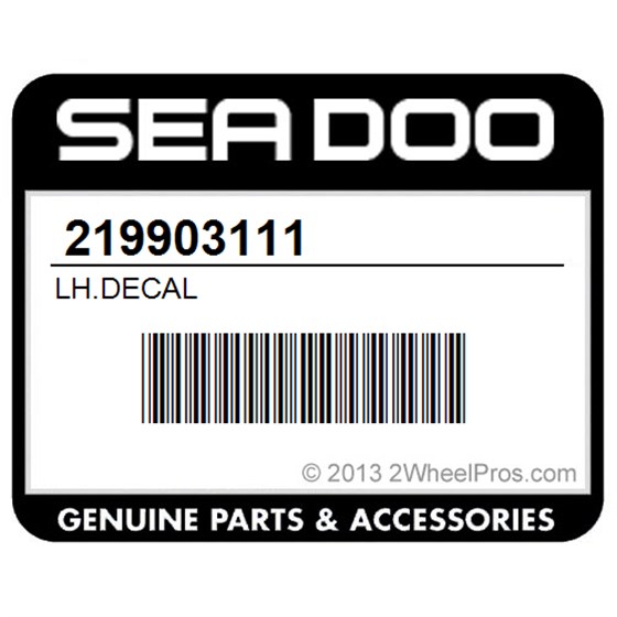 Sea-Doo 219903111 Lh.Decal