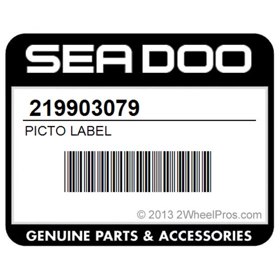 Sea-Doo 219903079 Picto Label