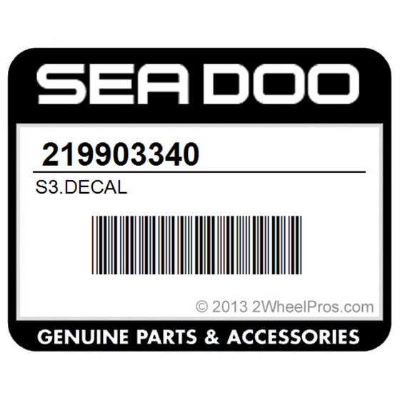 Sea-Doo 219903340 S3.Decal