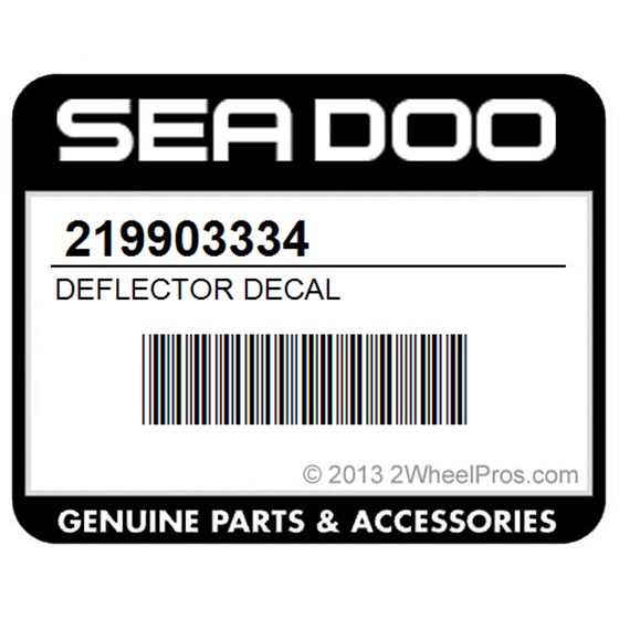 Sea-Doo 219903334 Deflector Decal