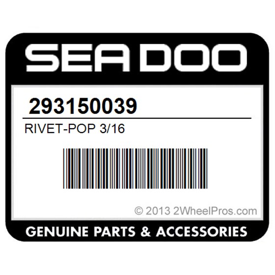Sea-Doo 293150039 Rivet-Pop 3/16