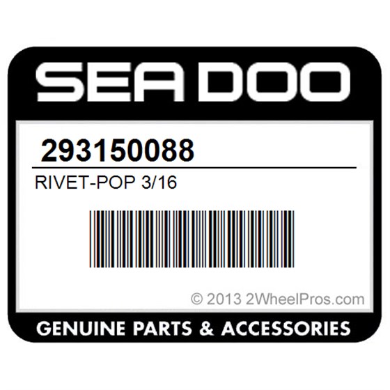 Sea-Doo 293150088 Rivet-Pop 3/16