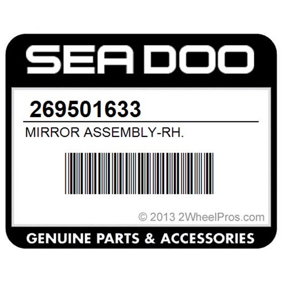 Sea-Doo 269501633 Mirror Assembly-Rh.