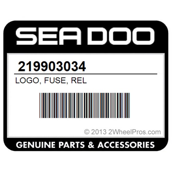 Sea-Doo 219903034 Logo, Fuse, Rel