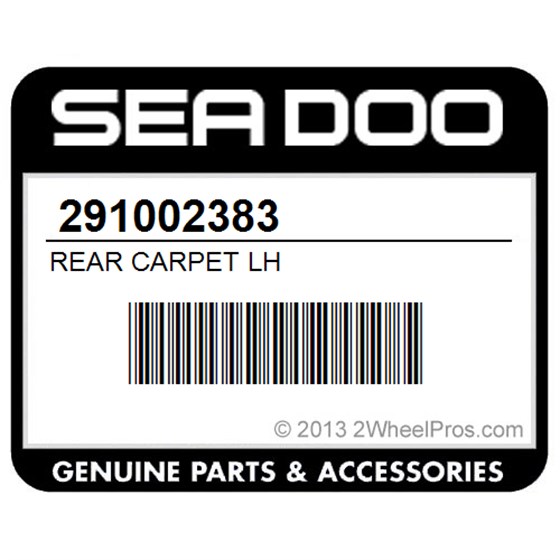 Sea-Doo 291002383 Rear Carpet Lh