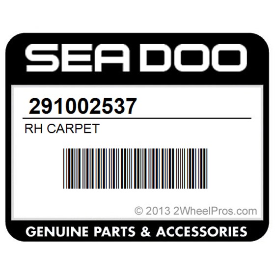 Sea-Doo 291002537 Rh Carpet