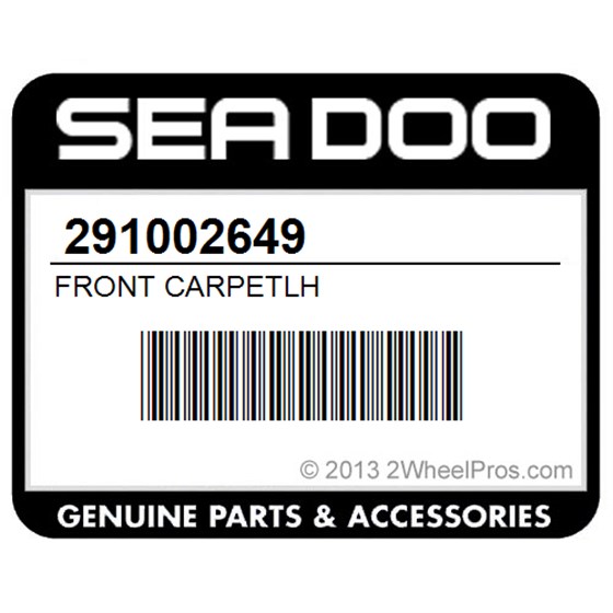 Sea-Doo 291002649 Front Carpetlh