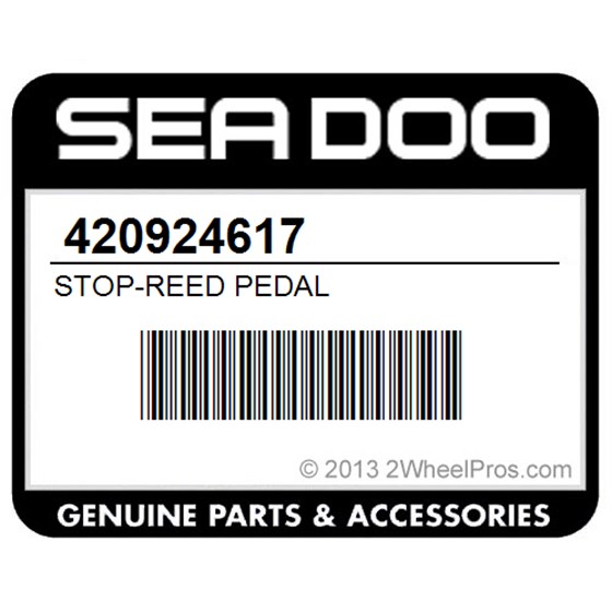Sea-Doo 420924617 Stop-Reed Pedal