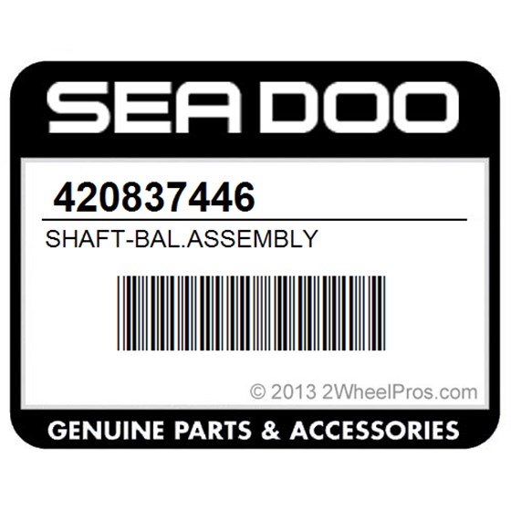 Sea-Doo 420837446 Shaft-Bal.Assembly
