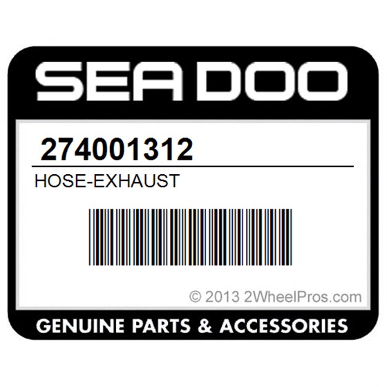 Sea-Doo 274001312 Hose-Exhaust