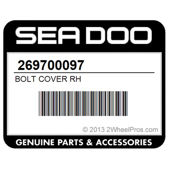 Sea-Doo 269700097 Bolt Cover Rh