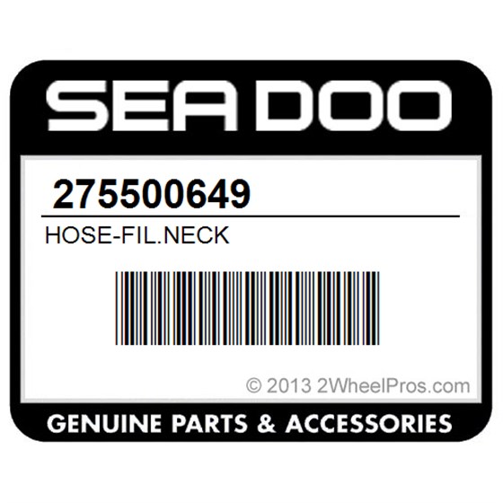 Sea-Doo 275500649 Hose-Fil.Neck