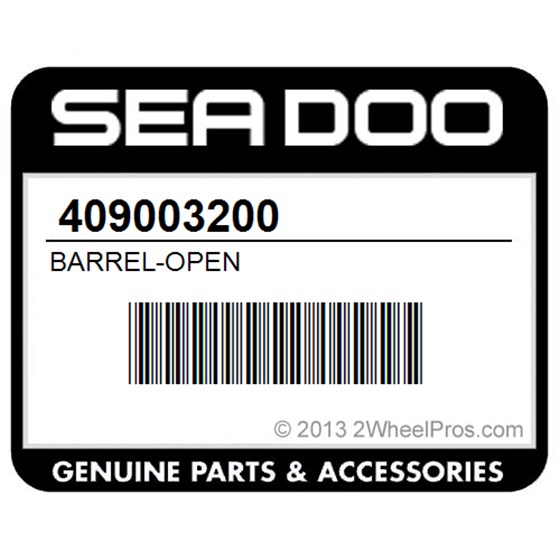 Sea-Doo 409003200 Barrel-Open
