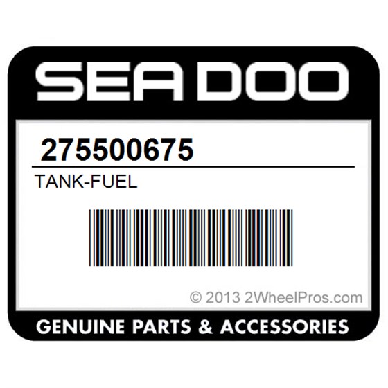 Sea-Doo 275500675 Tank-Fuel
