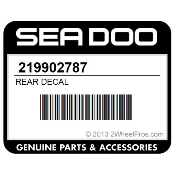 Sea-Doo 219902787 Rear Decal