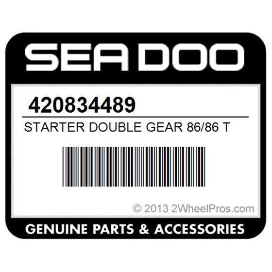 Sea-Doo 420834489 Starter Double Gear 86/86 T