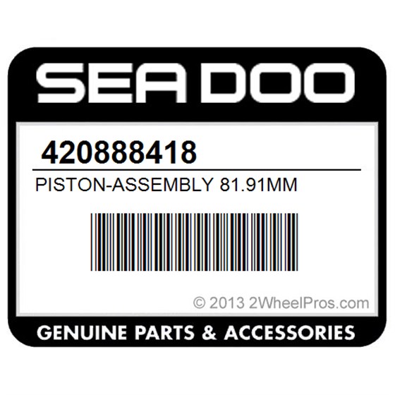 Sea-Doo 420888418 Piston-Assembly 81.91Mm
