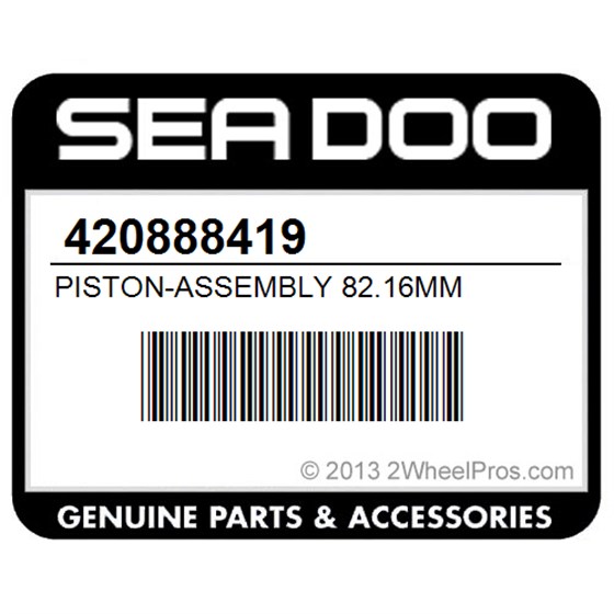 Sea-Doo 420888419 Piston-Assembly 82.16Mm
