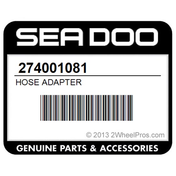 Sea-Doo 274001081 Hose Adapter