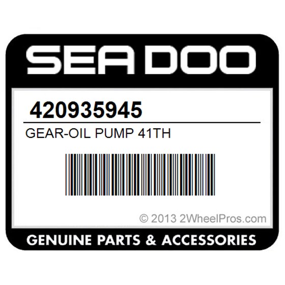 Sea-Doo 420935945 Gear-Oil Pump 41Th