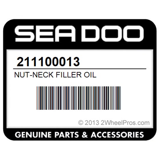 Sea-Doo 211100013 Nut-Neck Filler Oil