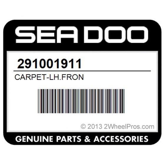 Sea-Doo 291001911 Carpet-Lh.Fron