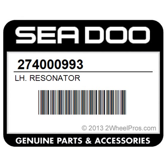 Sea-Doo 274000993 Lh. Resonator