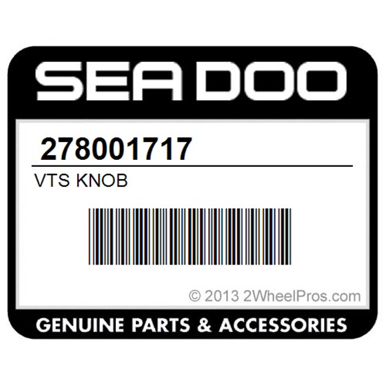 Sea-Doo 278001717 Vts Knob