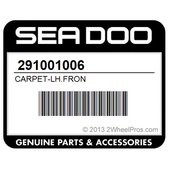 Sea-Doo 291001006 Carpet-Lh.Fron