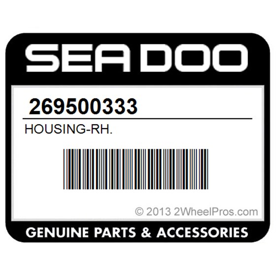 Sea-Doo 269500333 Housing-Rh.