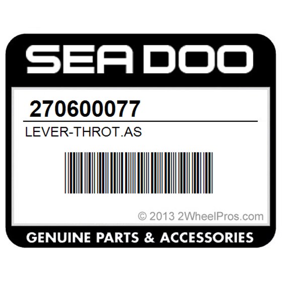 Sea-Doo 270600077 Lever-Throt.As